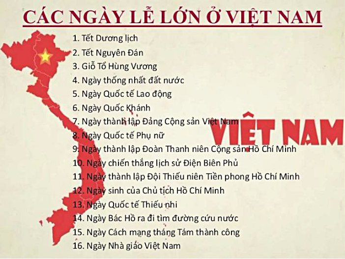 T ng h p c c ng y l trong n m 2024 vi t nam v th gi i
