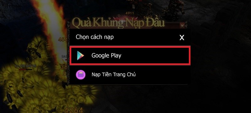 Bước 5: Lựa chọn Google Play