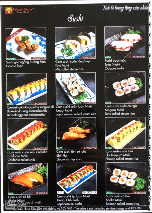 Top 12 nhà hàng sushi ngon nhất ở Hà Nội