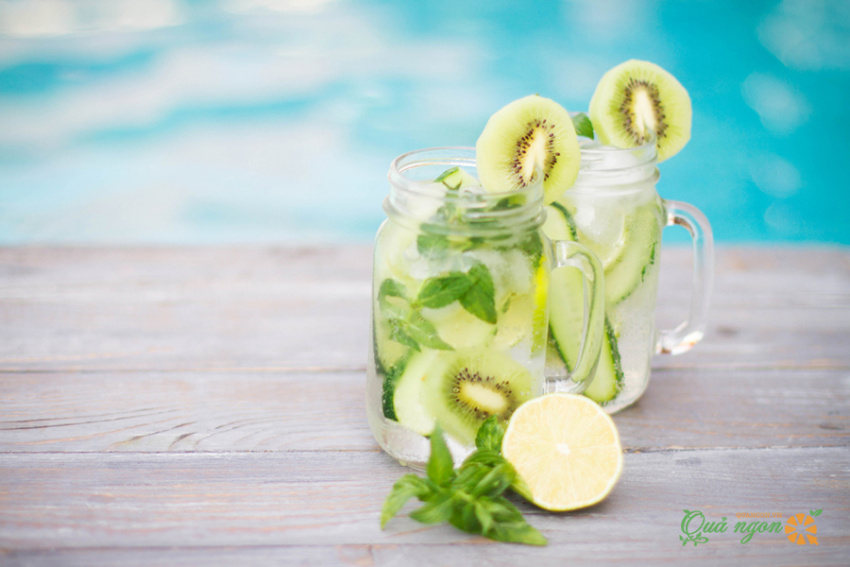 Công thức nước kiwi bạc hà Detox giảm cân hiệu quả