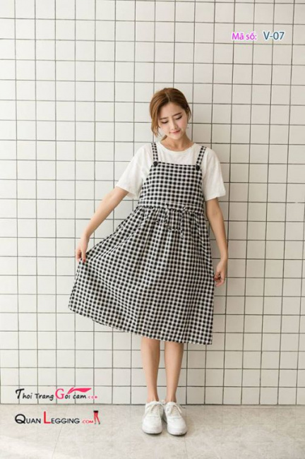 Mua Yếm Váy Jean Nữ Dáng Dài, Váy Yếm Bò Nữ Dài Thời Trang Hàn Quốc -  HỒNG,L tại Thời Trang An Phát | Tiki
