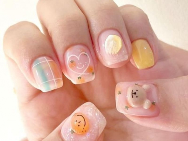 Top 50 mẫu nail Gấu Brown dễ thương nhất cho phái đẹp