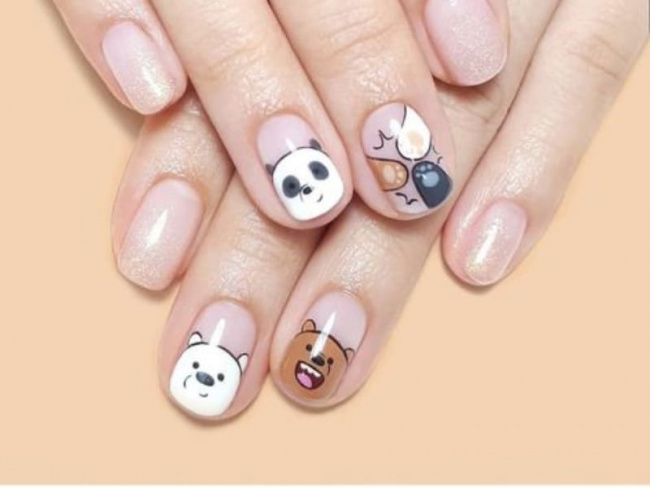 Top 50 mẫu nail Gấu Brown dễ thương nhất cho phái đẹp