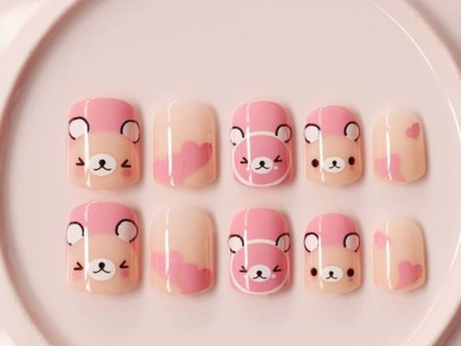 Top 50 mẫu nail Gấu Brown dễ thương nhất cho phái đẹp