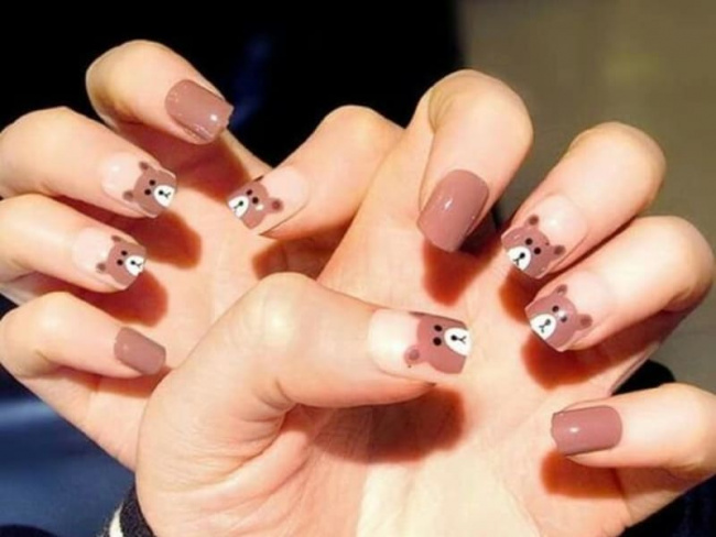 Top 50 mẫu nail Gấu Brown dễ thương nhất cho phái đẹp