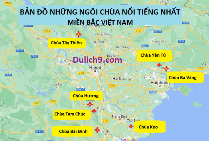 Khám phá vùng Bắc Việt Nam qua bản đồ du lịch độc đáo