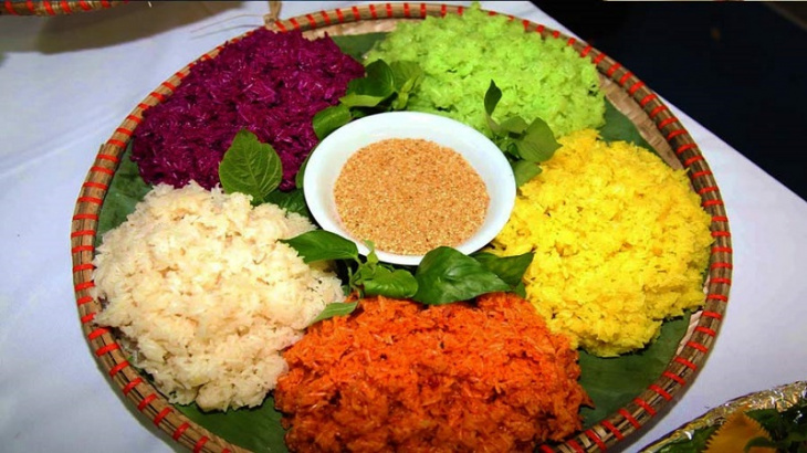 Ý nghĩa của màu sắc trong món xôi ngũ sắc Ý nghĩa của màu sắc trong món xôi ngũ sắc
