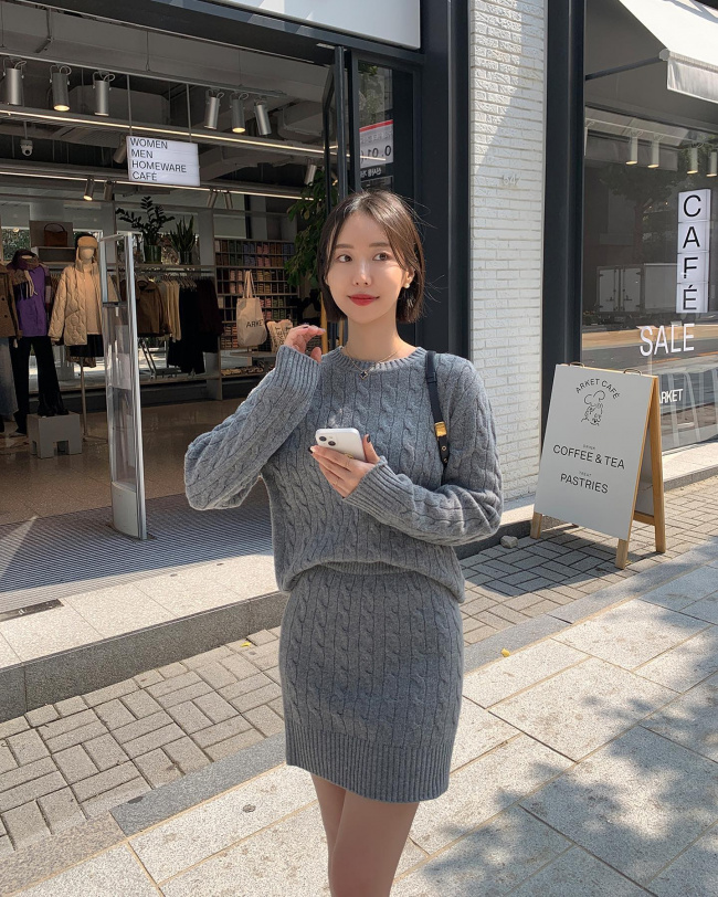 Váy len nữ INFLACHI vặn thừng cho nữ đầm dệt kim tay phồng cổ V phong cách  retro Hàn Quốc thời trang hottrend D2-7 T12T3 | Shopee Việt Nam
