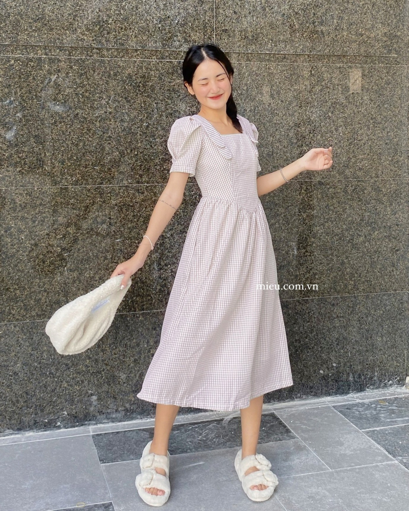 Váy học sinh 02 - Cho Thuê Mua Bán Phục Trang Bình Dương