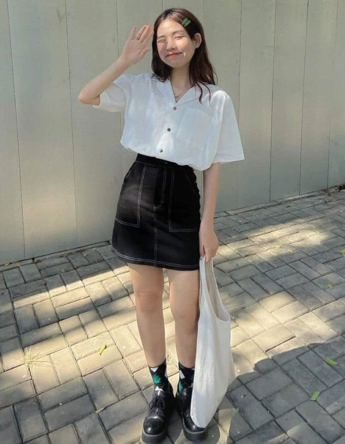 Muôn kiểu mix áo sơ mi với chân váy đẹp cho nàng công sở - Thời trang -  Việt Giải Trí