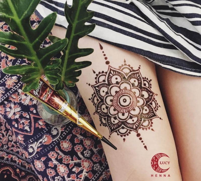 Giảm giá Combo 25 khuôn in mẫu vẽ Henna tattoo - Mua Thông Minh