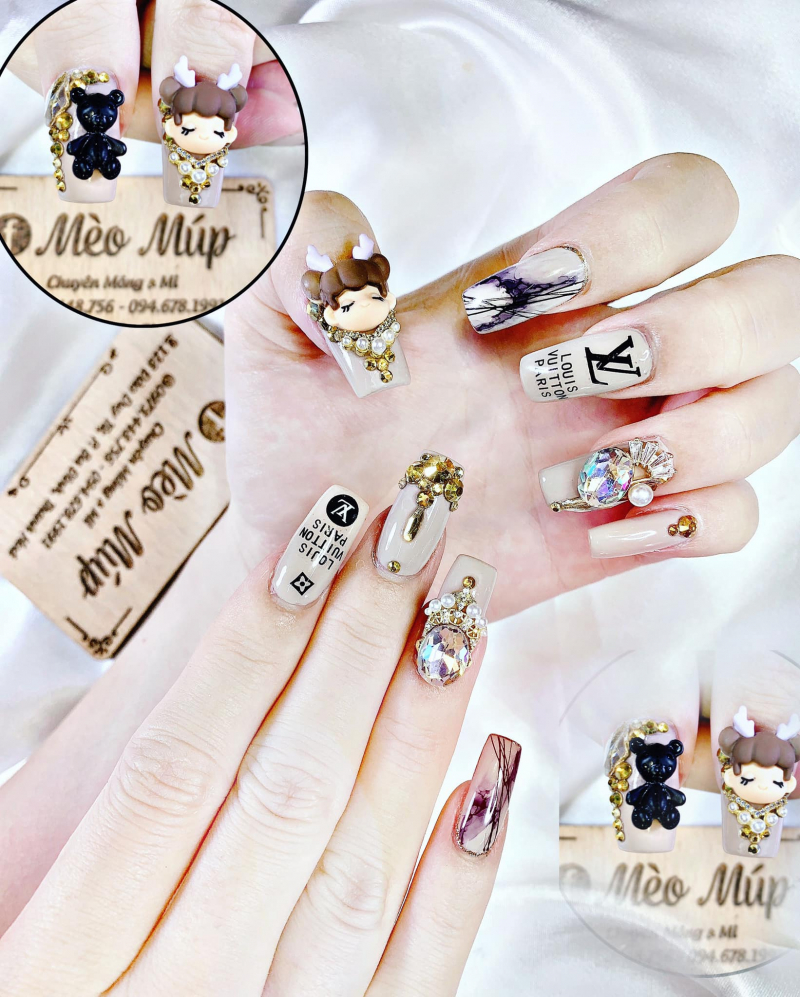 MÓNG NGẮN VẪN XINH NGẤT NGÂY | Cute nails, Nails, Top nail
