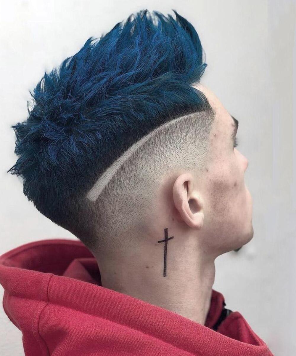 20 Kiểu nhuộm tóc màu xanh rêu nam đẹp nhất 2023