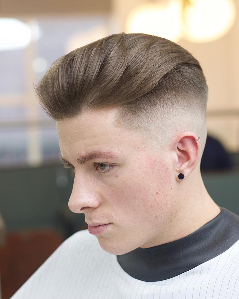 Kiểu tóc Quiff kết hợp Fade