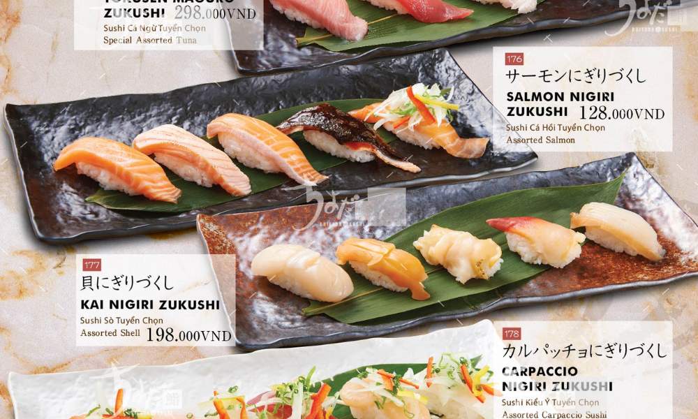 TOP 20 Địa Điểm Sushi Ngon, Nổi Tiếng, Giá Hợp Lý Nhất ở Sài Gòn