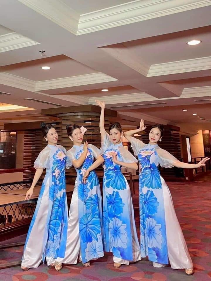 Trang phục múa đương đại họa tiết hạc trắng siêu đẹp | Shopee Việt Nam
