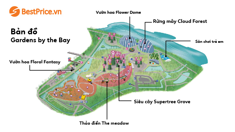 Bản đồ du lịch Singapore mới nhất năm 2023