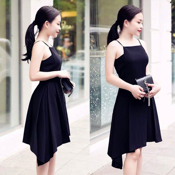 Váy xốp hai dây ngọc dáng ngắn/dáng dài kèm ảnh thật | Shopee Việt Nam