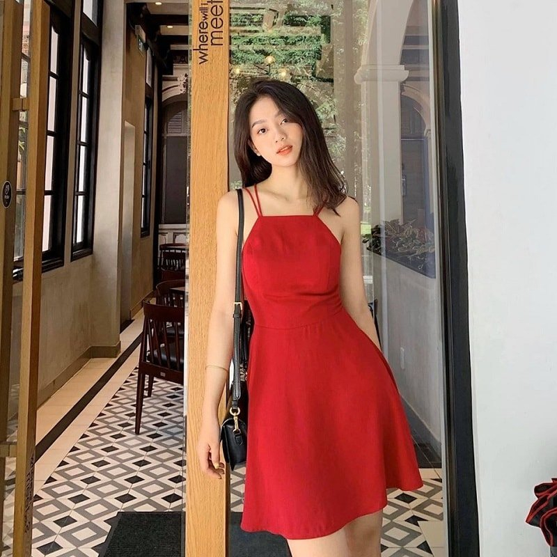 VIDEO+HÌNH THẬT) Váy Đầm 2 Dây Chất Lụa Sang Trọng Đẹp Sexy Thời Trang Công  Sở Dạo Phố Dự Tiệc Hàng Cao Cấp | Lazada.vn