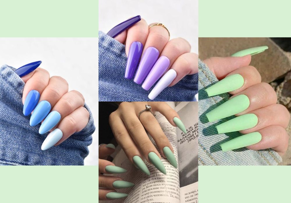 20+ Mẫu Nail Móng Nhọn Tròn, Đẹp, Sang Chảnh, Cá Tính 2024