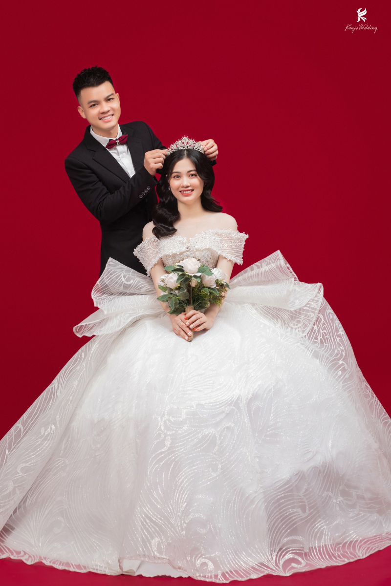 Chụp ảnh cưới với áo dài - Tips chọn áo dài cho nàng dâu