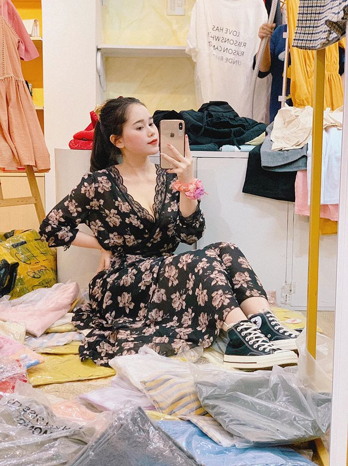 Váy hoa nhí Ulzzang dáng dài phối tay lỡ cánh tiên chất voan cát dày mềm  mịn Đầm hoa nhí phong cách Vintage (hàng sẵn!!) - Chân váy | ThờiTrangNữ.vn