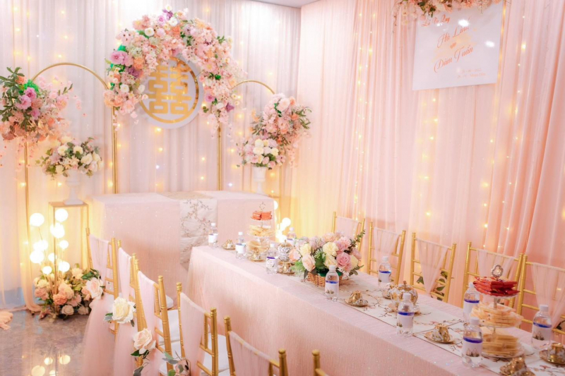 Dịch vụ trang trí tiệc cưới Song Hy