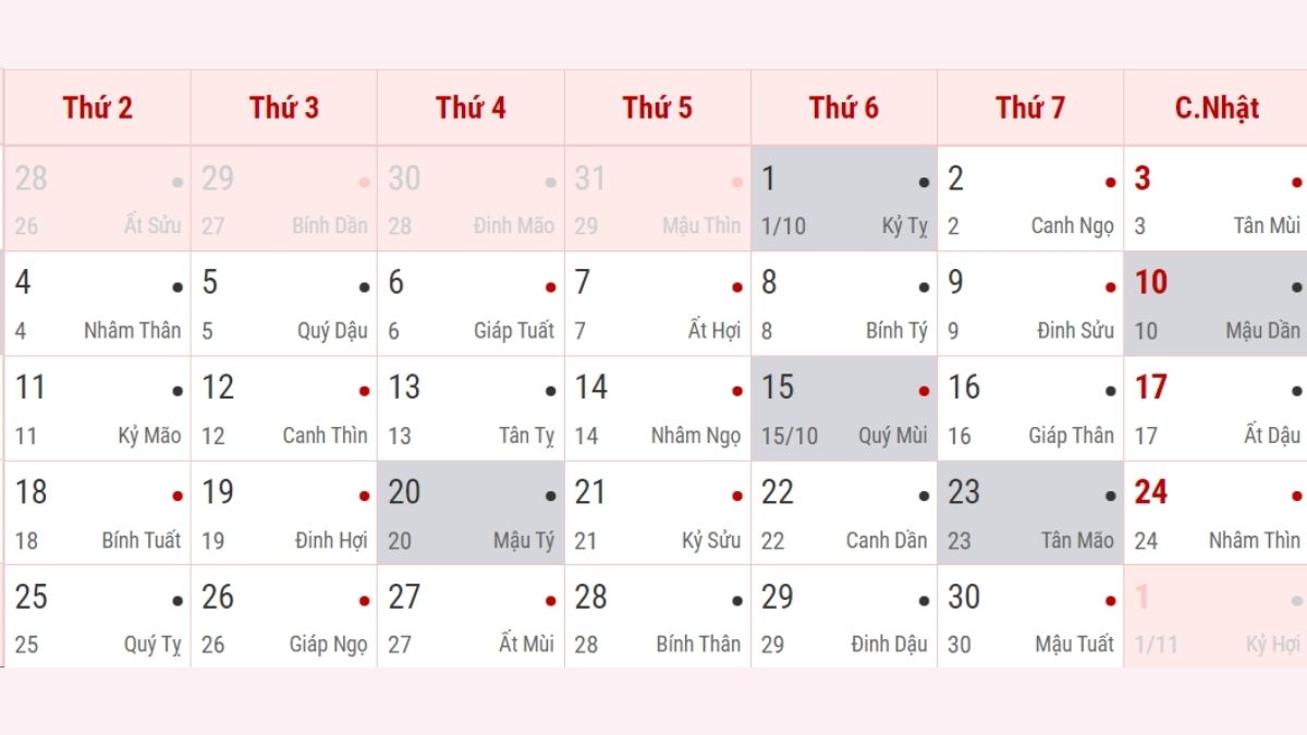 Lịch âm dương năm 2024 Khám phá sự kiện theo ngày giờ trong lịch vạn niên