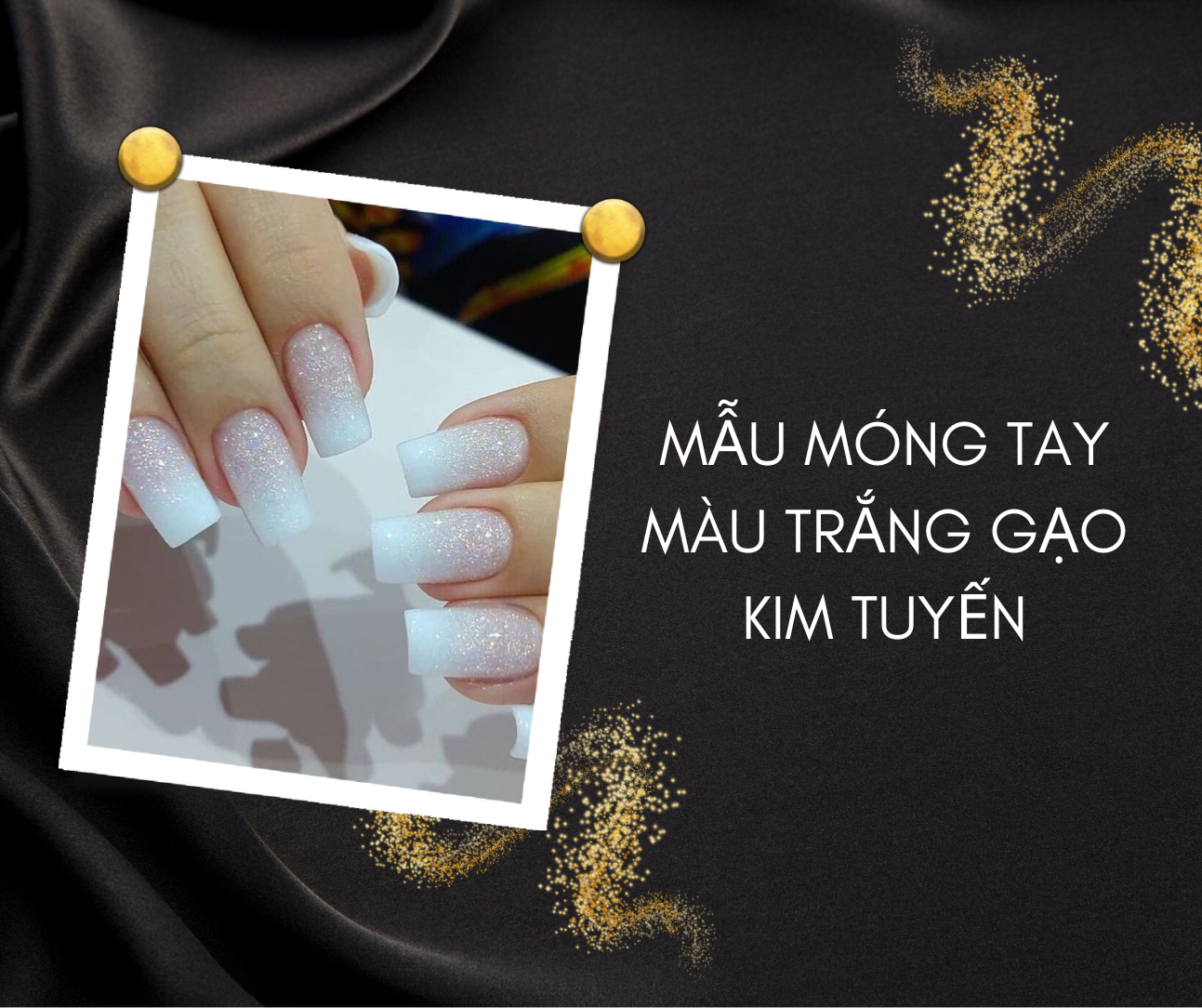 TOP 20 mẫu nail màu trắng gạo đẹp, đơn giản, sang trọng 2024