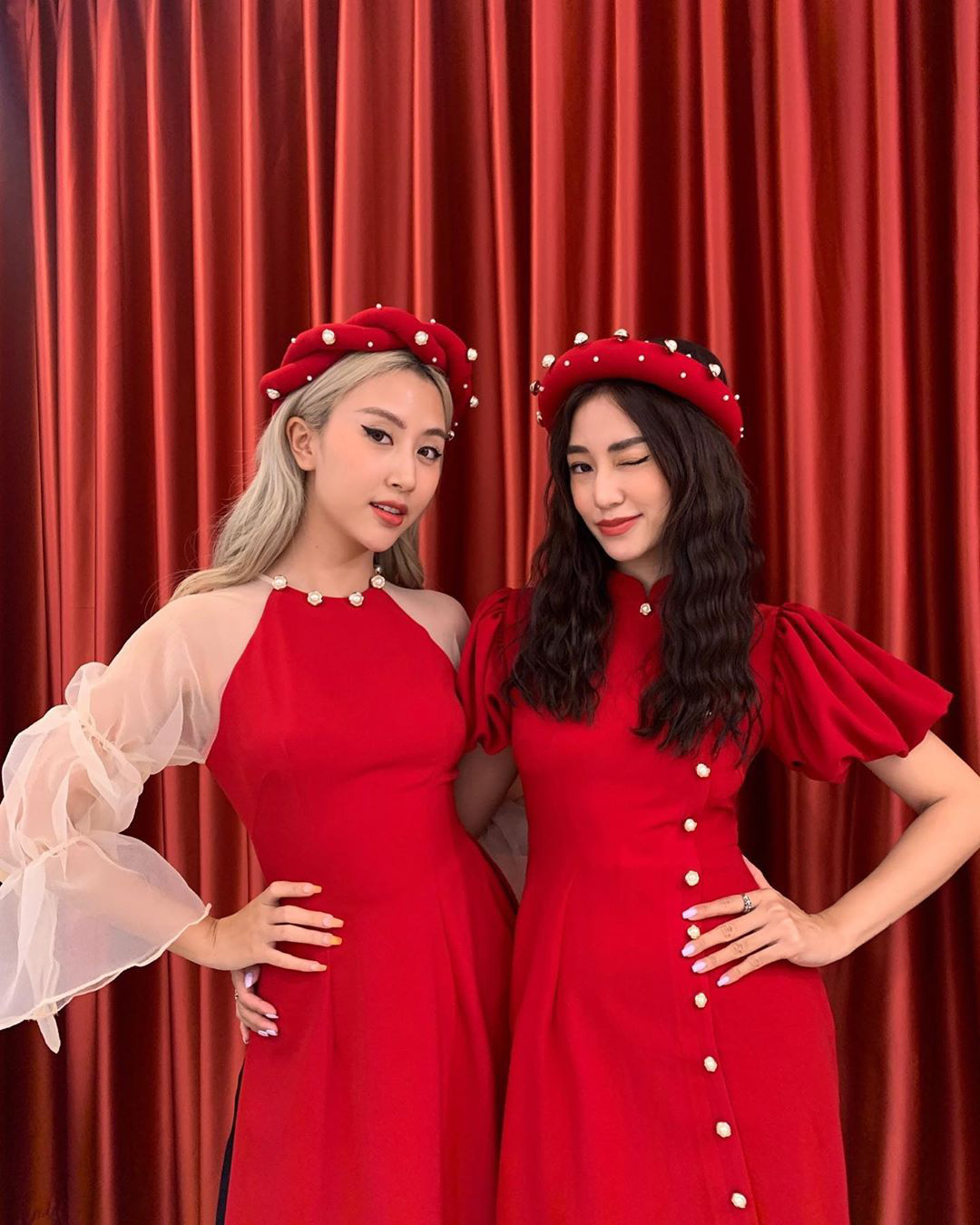 váy đỏ dáng dài tiểu thư dự tiệc mặc tết siêu xinh-Hàng cao cấp -đầm đỏ  dáng dài mặc đi chơi tết,noel | Shopee Việt Nam