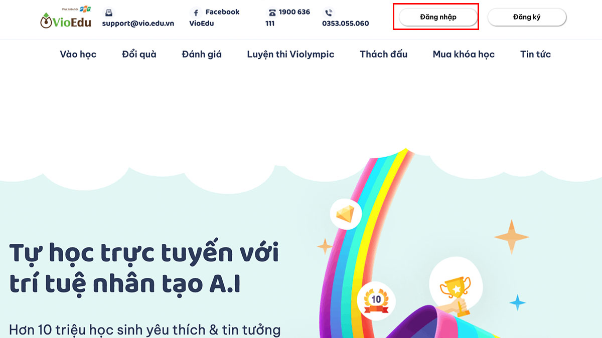 Hướng dẫn đăng ký, đăng nhập VioEdu online năm 2023