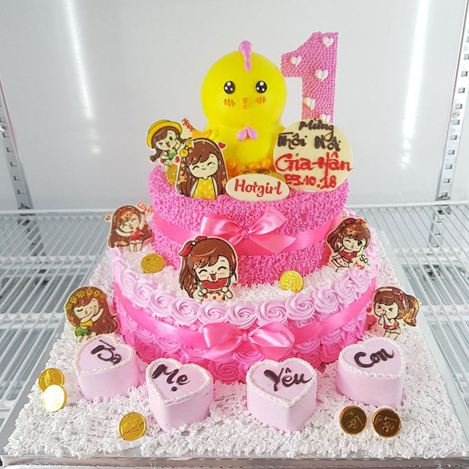 Bánh Sinh Nhật Cho Bé Gái Tuổi Hợi – Uyen's Cake