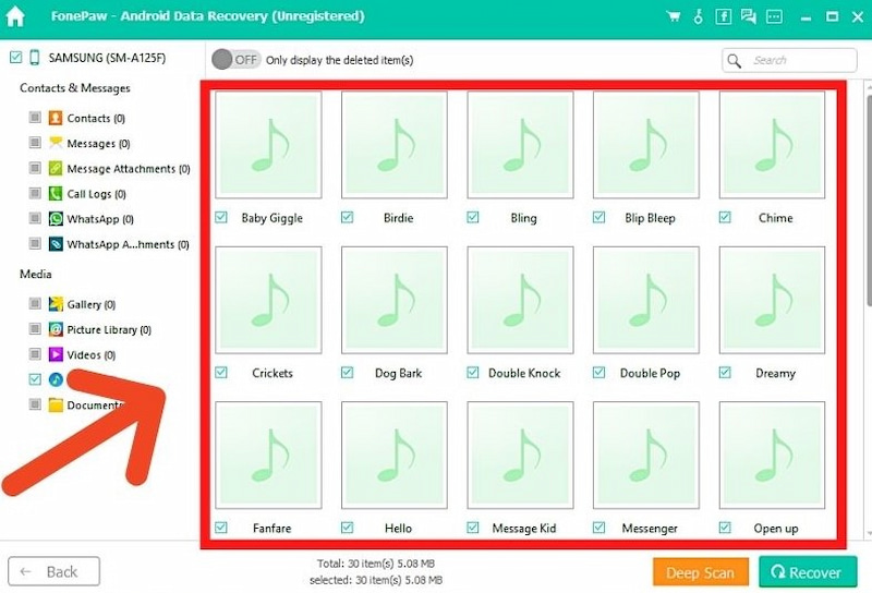 Bí quyết khôi phục ghi âm đã xóa trên điện thoại Android và iPhone 5 Danh sách các file ghi âm đã xóa trên Android
