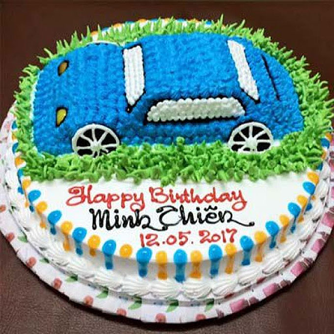 25+ mẫu bánh sinh nhật hình ô tô, xe cảnh sát, cứu hỏa đẹp mắt cho bé trai