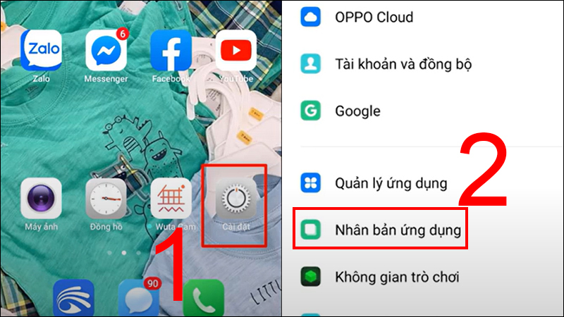 2 phương pháp nhân bản ứng dụng trên điện thoại OPPO một cách đơn giản và nhanh chóng