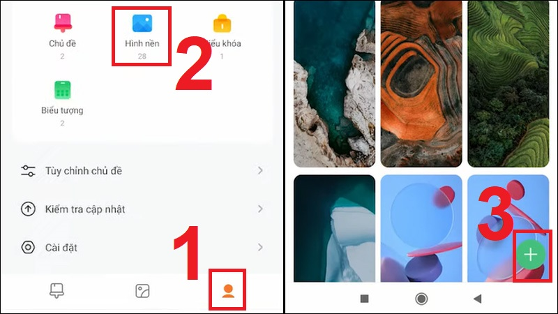 Cách đổi hình nền, chủ đề (theme) trên điện thoại Xiaomi Redmi