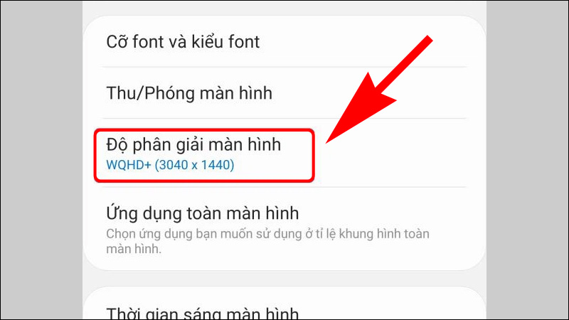 Hướng dẫn điều chỉnh độ phân giải màn hình trên điện thoại Samsung dễ dàng