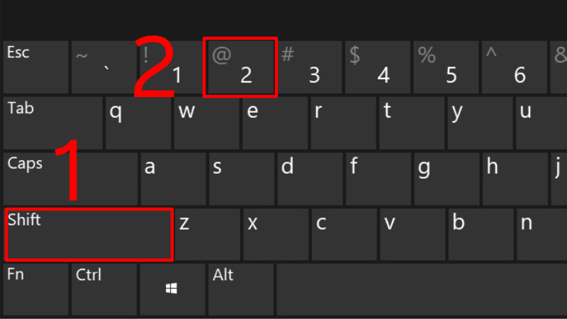 Bí quyết gõ ký tự a còng @ trên Windows 10