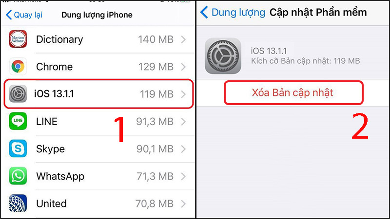 Hủy, Xóa Bản Cập Nhật iOS, iPadOS Một Cách Đơn Giản, Nhanh Chóng