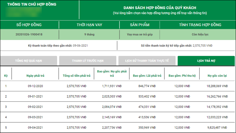 Bí quyết Tra cứu và Kiểm tra hợp đồng trả góp FE Credit qua SMS, Zalo, Web