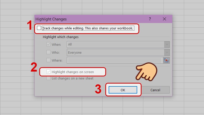 Cách kiểm tra lịch sử chỉnh sửa trong Excel và sử dụng track changes