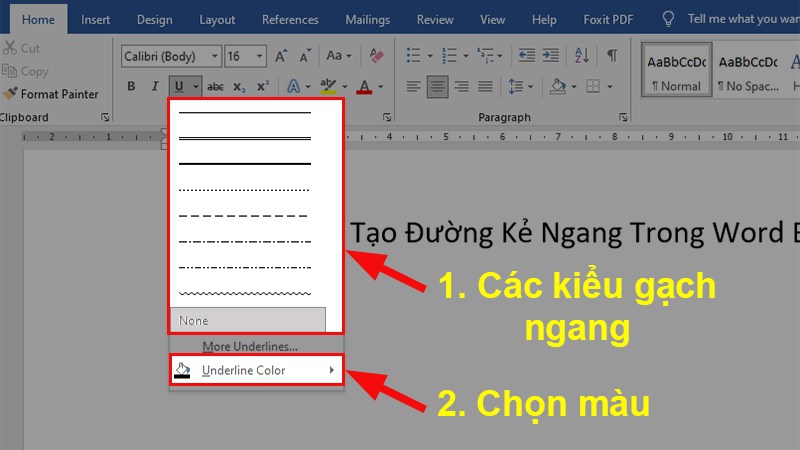 3 phương pháp tạo đường kẻ, dòng kẻ ngang trong Word một cách nhanh chóng