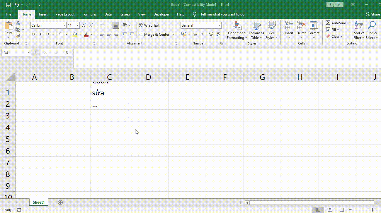 Chia sẻ bí quyết khắc phục lỗi chữ không hiển thị đầy đủ trong Excel với độ hiệu quả 100%