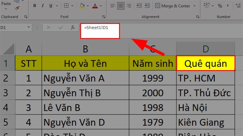 Kết Nối Dữ Liệu, Liên Kết Dữ Liệu Giữa 2 Sheet Trong Excel Nhanh Chóng