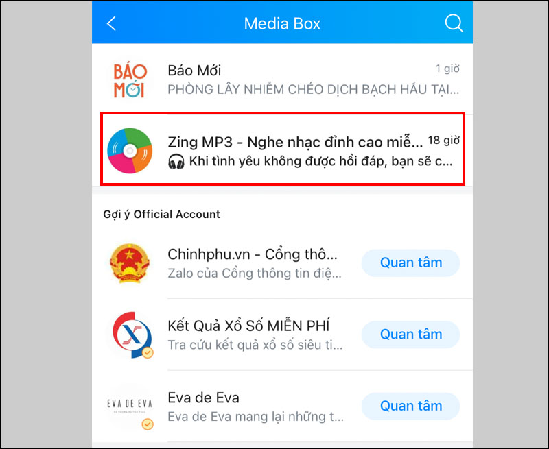 Khám phá Zalo Media Box Xóa và Chặn tin nhắn từ Zalo Official Account