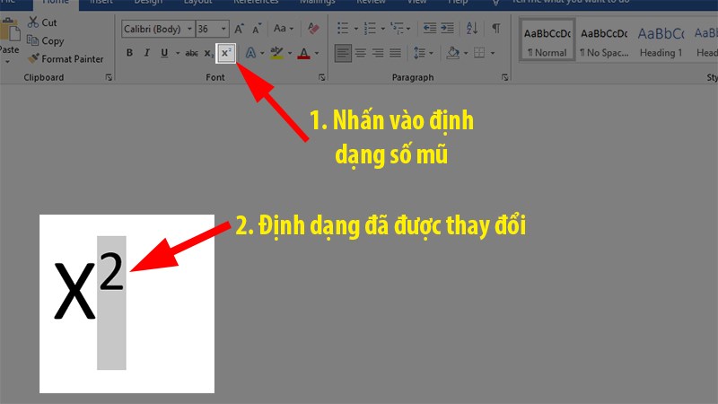 Cách viết số mũ và chỉ số trong Word dễ dàng