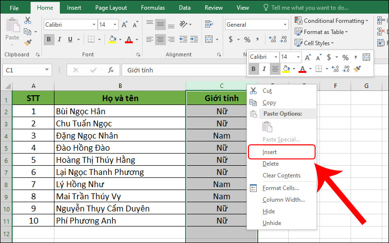 Hướng dẫn cách sắp xếp tên theo thứ tự ABC trong Excel một cách đơn giản, dễ dàng