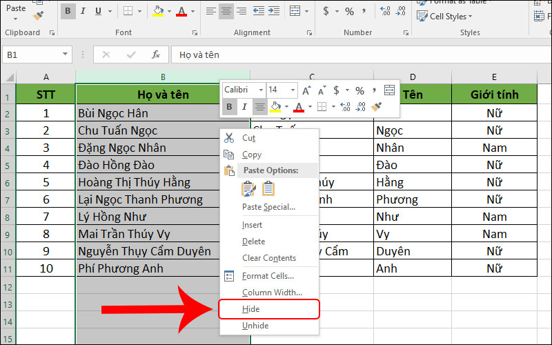 Hướng dẫn cách sắp xếp tên theo thứ tự ABC trong Excel một cách đơn giản, dễ dàng