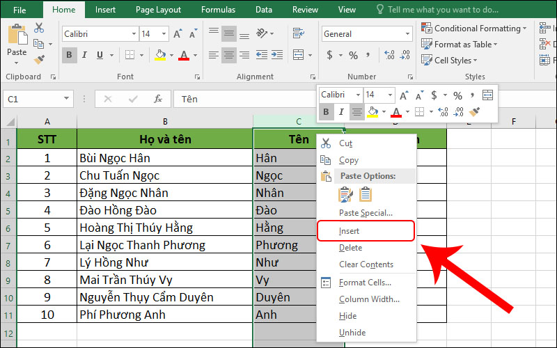 Hướng dẫn cách sắp xếp tên theo thứ tự ABC trong Excel một cách đơn giản, dễ dàng