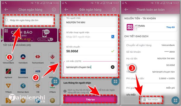 Kinh nghiệm chuyển tiền từ MoMo đến ngân hàng và Ví MoMo khác